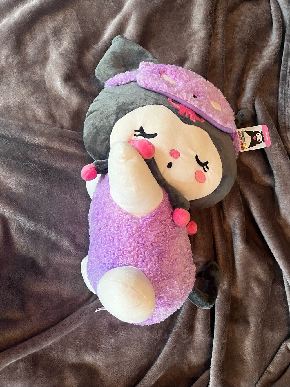 Sanrio Sleeping Kuromi Stuffed Animal